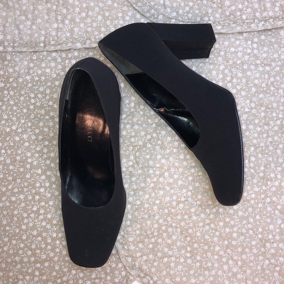 Sesto Meucci “Colette,” Black Fabric Heels/Pumps, W7.5 M, w/3.25” Heel - Picture 16 of 16